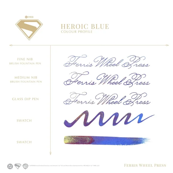 ⭐*NIB!* Superman Collection Heroic Blue Ink - PEN NOT INCLUDED - Picture 3 of 5